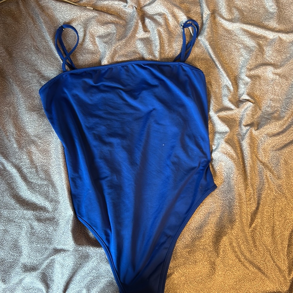 royal blue body suit
